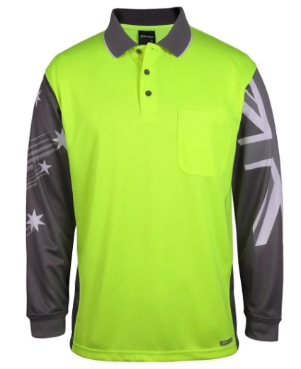 Picture of JB's Wear, HV L/S Southern Cross Polo